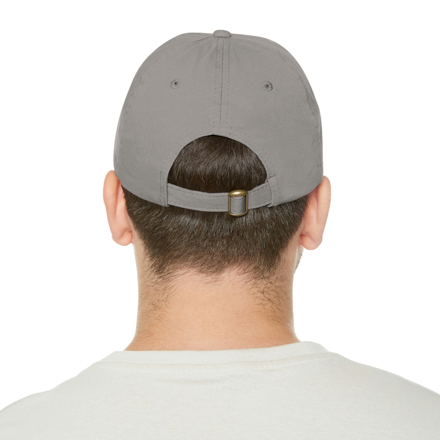Mounted Pew Dad Hat with Leather Patch