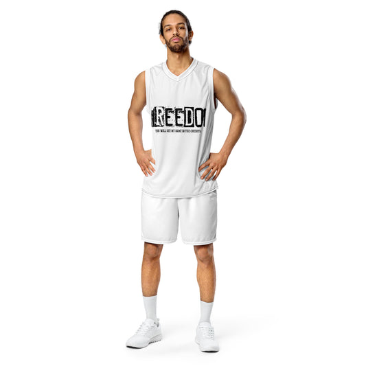 Freedom Recycled unisex basketball jersey