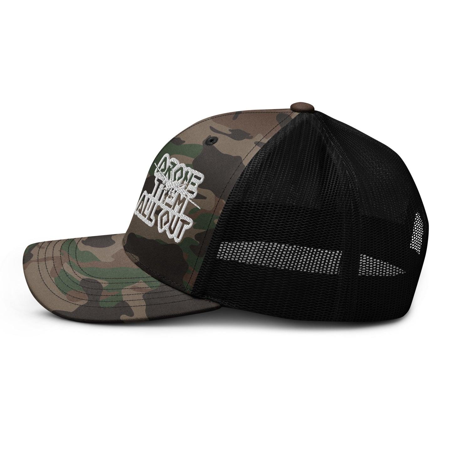 Drone Them Out- Reaper Camouflage trucker hat