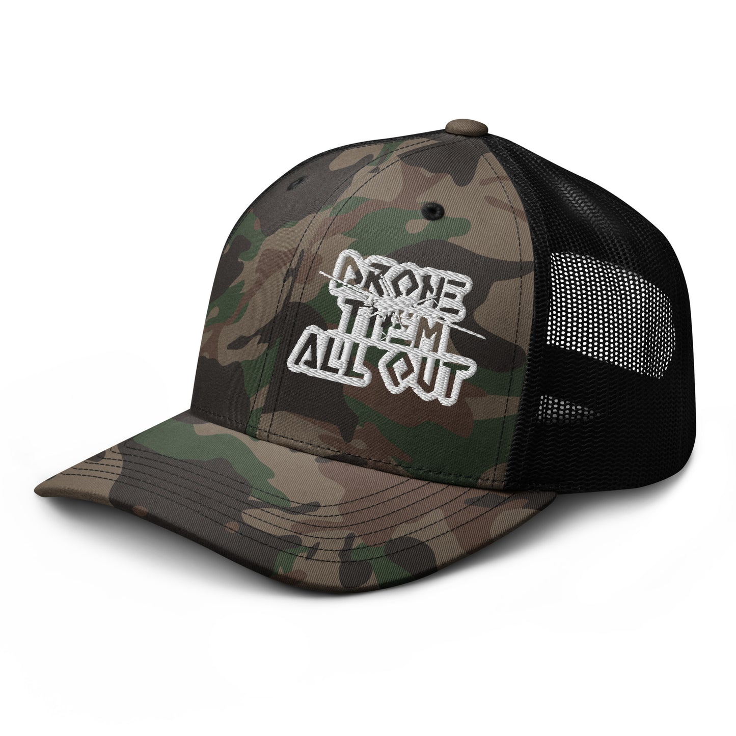 Drone Them Out- Reaper Camouflage trucker hat