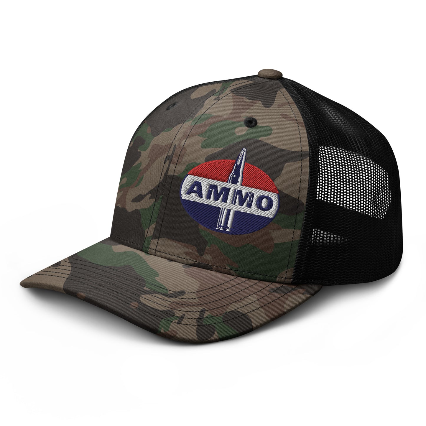 AMMO- Fuel Parody Camouflage trucker hat