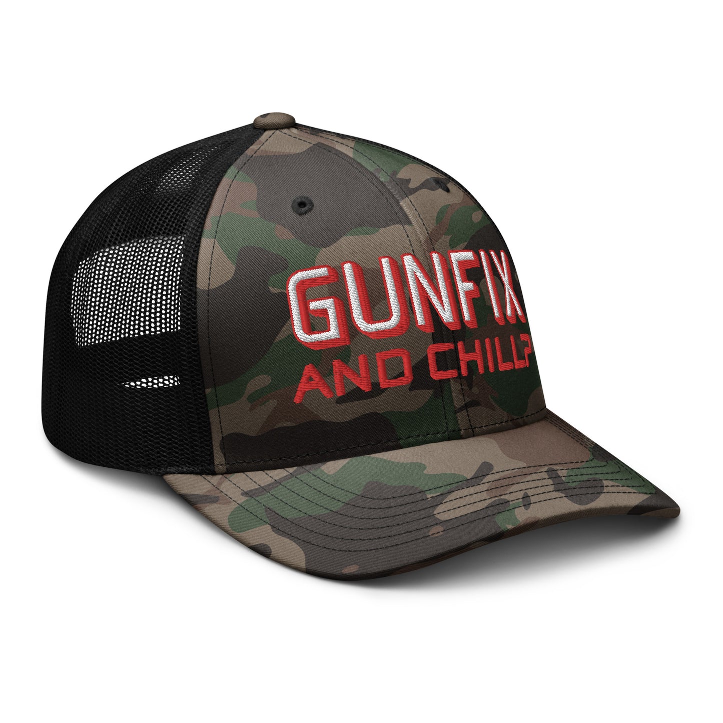 GUNFIX & Chill? Camouflage trucker hat