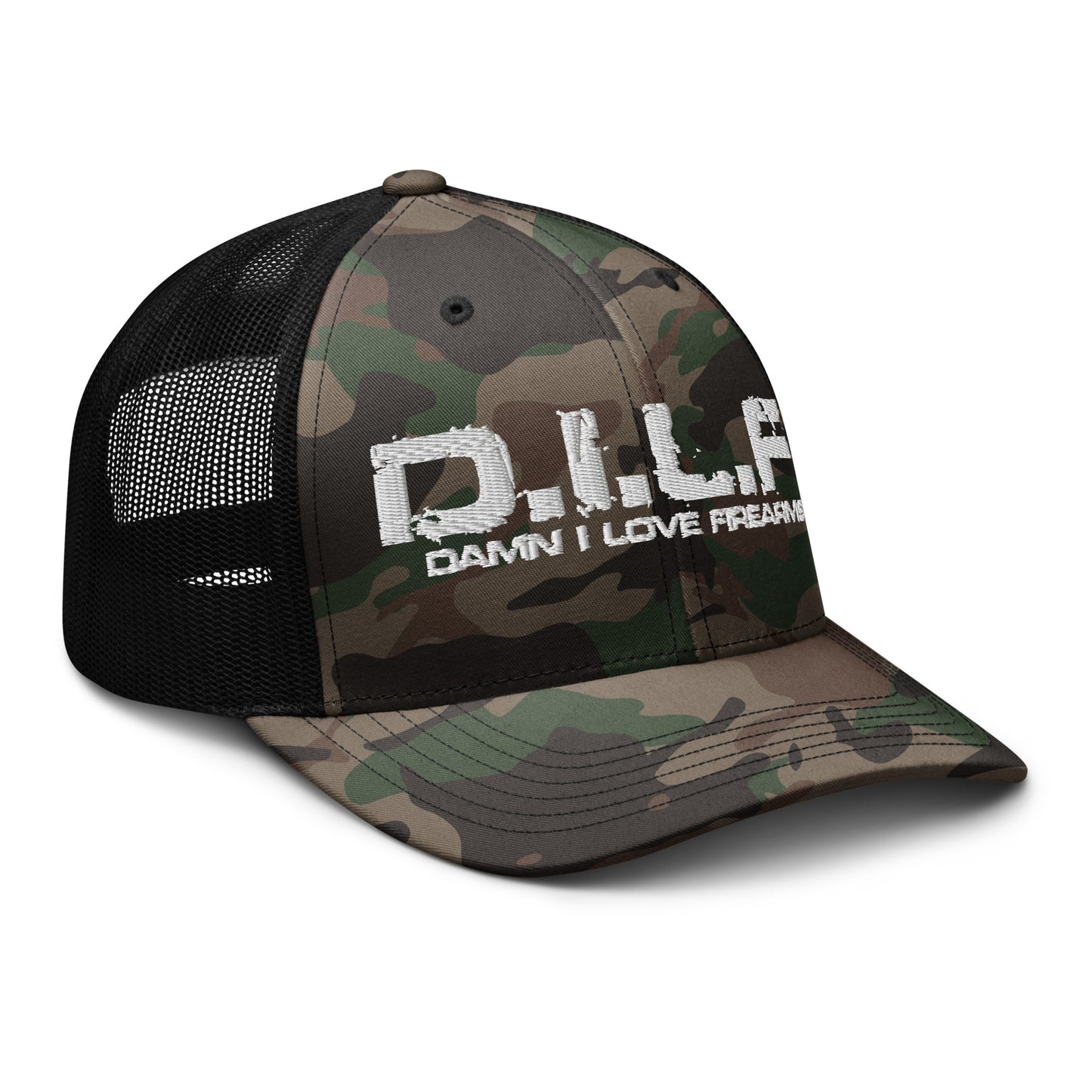 DILF Camouflage trucker hat