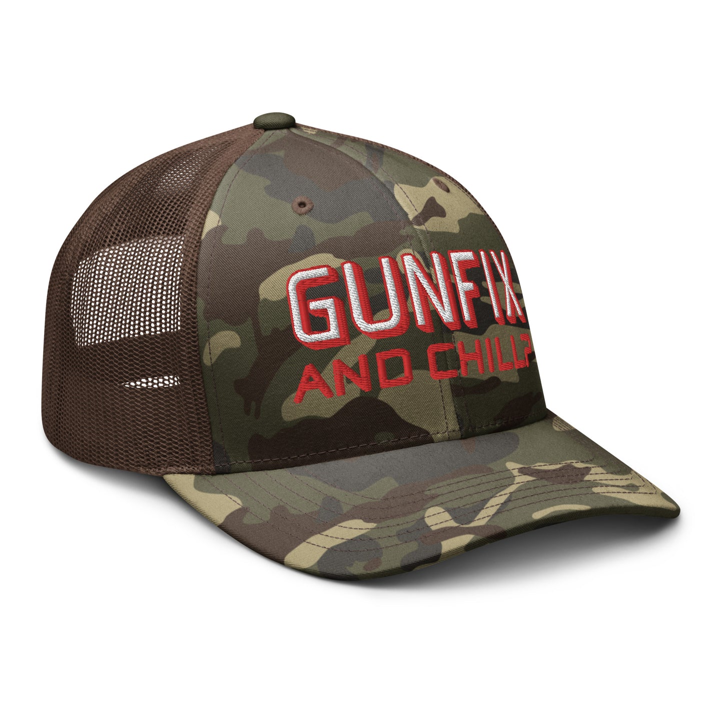 GUNFIX & Chill? Camouflage trucker hat