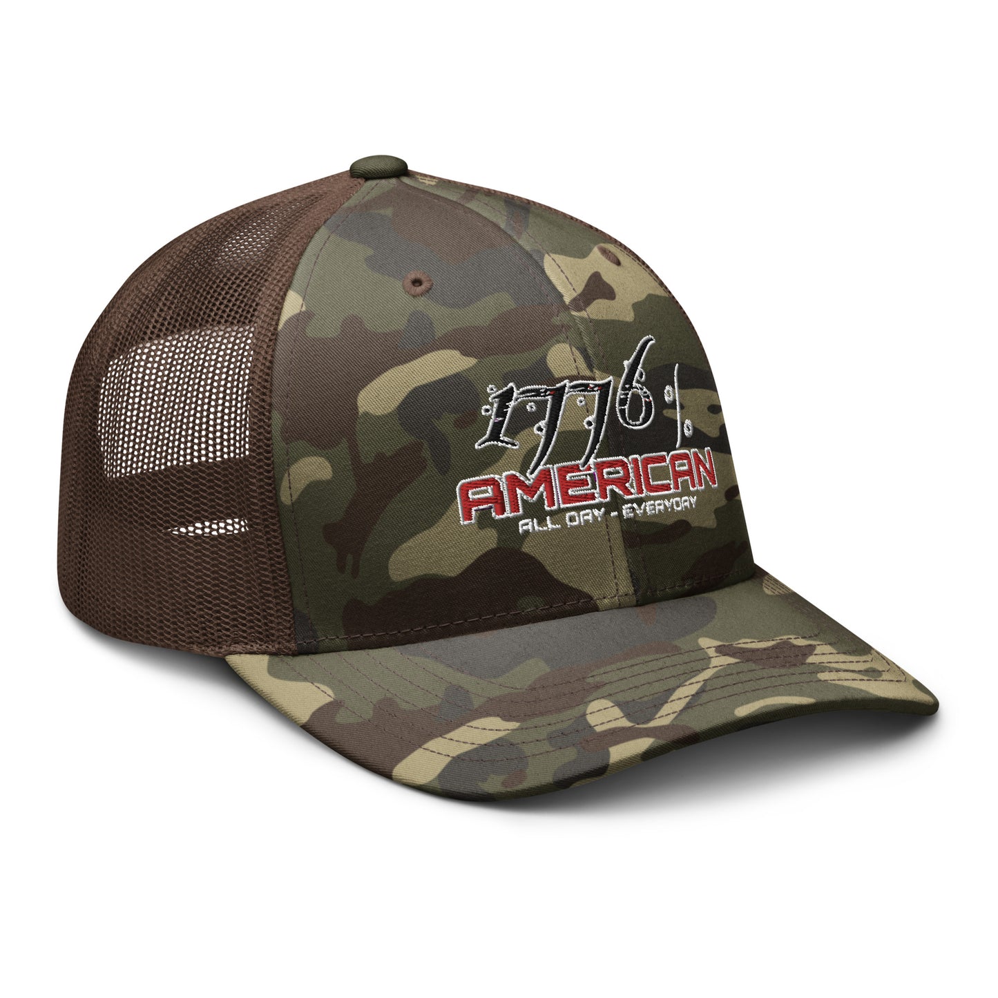 1776% American Camouflage trucker hat