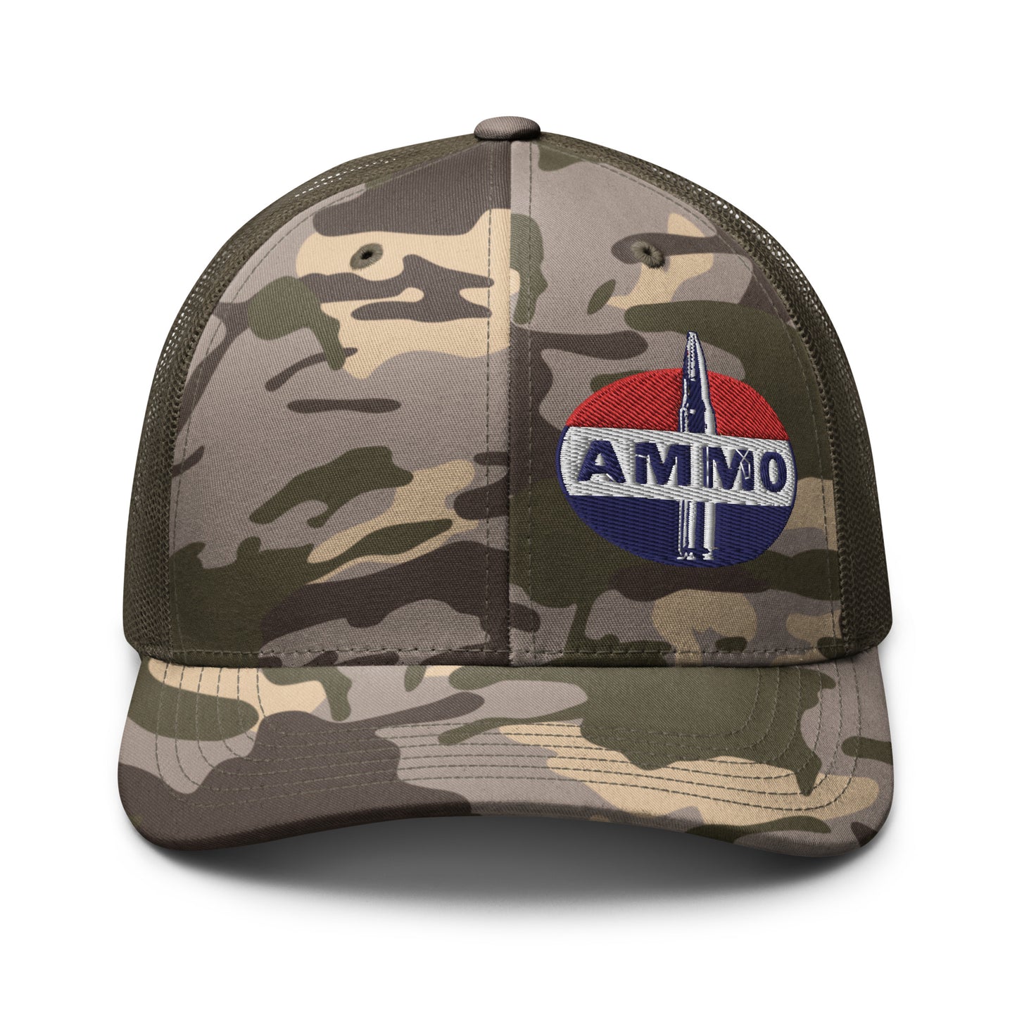 AMMO- Fuel Parody Camouflage trucker hat