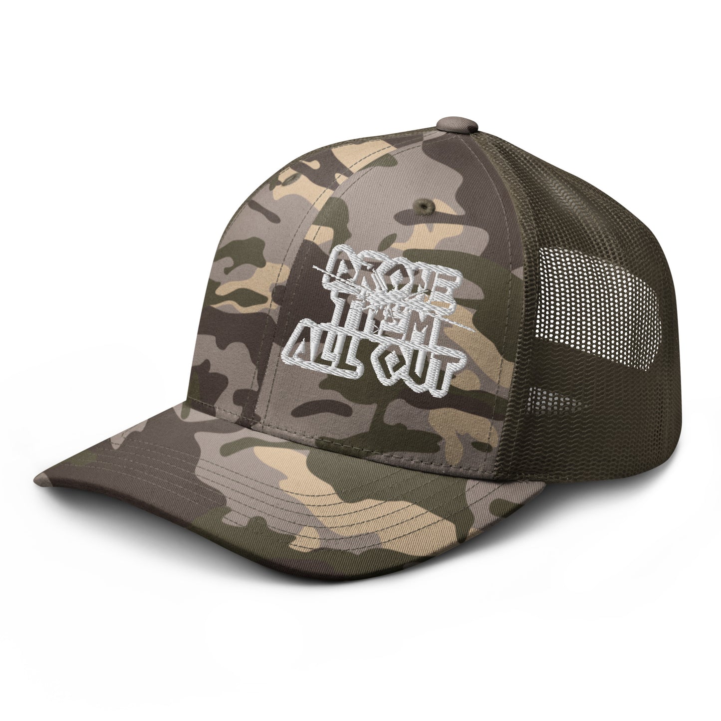 Drone Them Out- Reaper Camouflage trucker hat