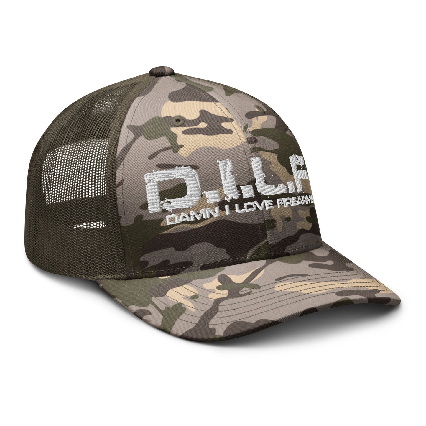 DILF Camouflage trucker hat