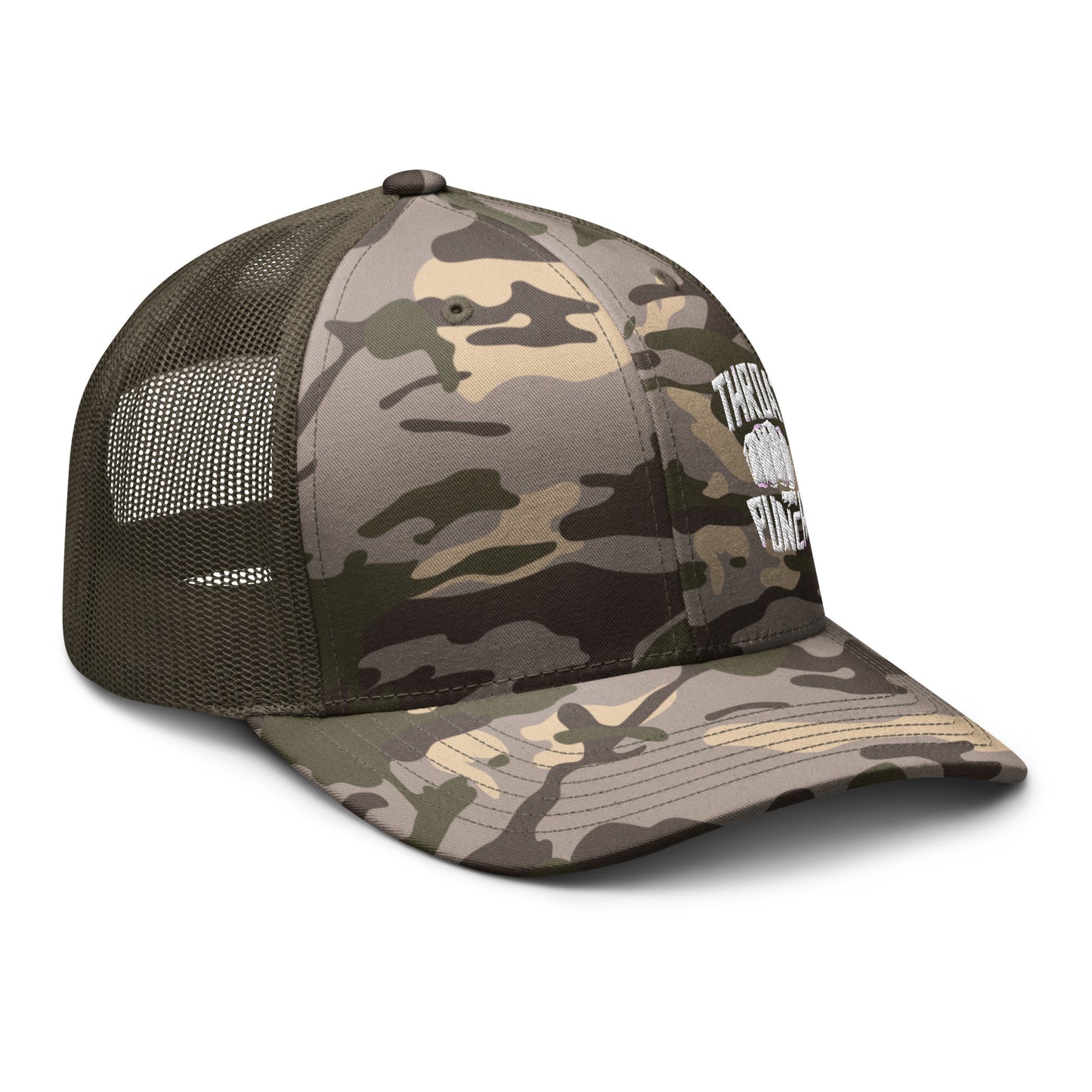 Throat Punch Camouflage trucker hat