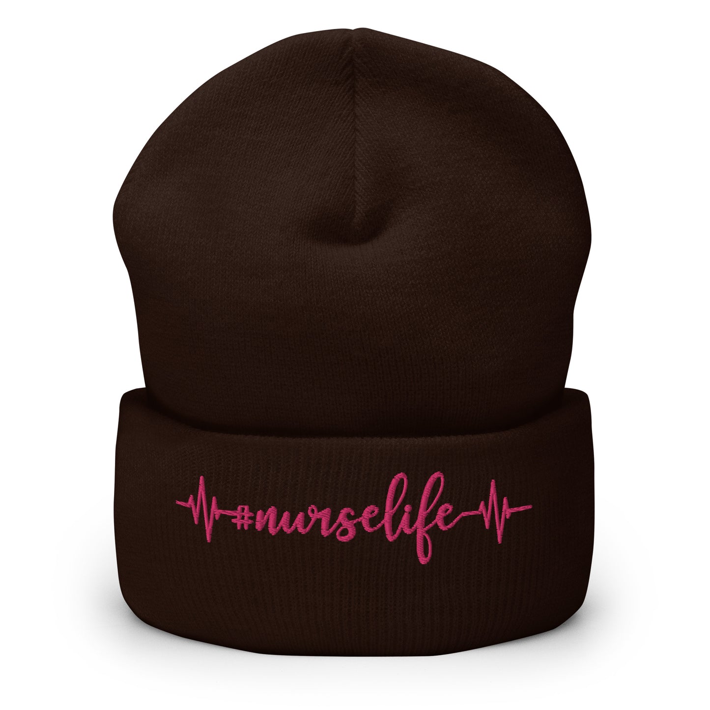 Nurse Life- Heartbeat Cuffed Beanie