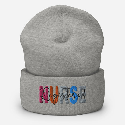 RN- Party Letters Cuffed Beanie