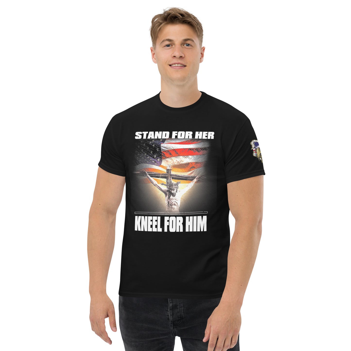 Stand For Her- Kneel For Him