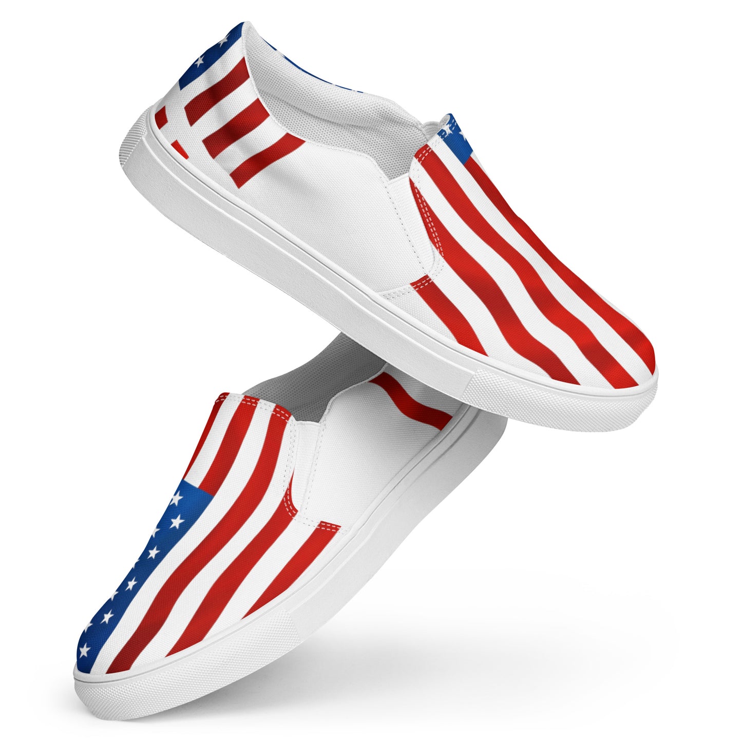 American Flag Men’s slip-on canvas shoes