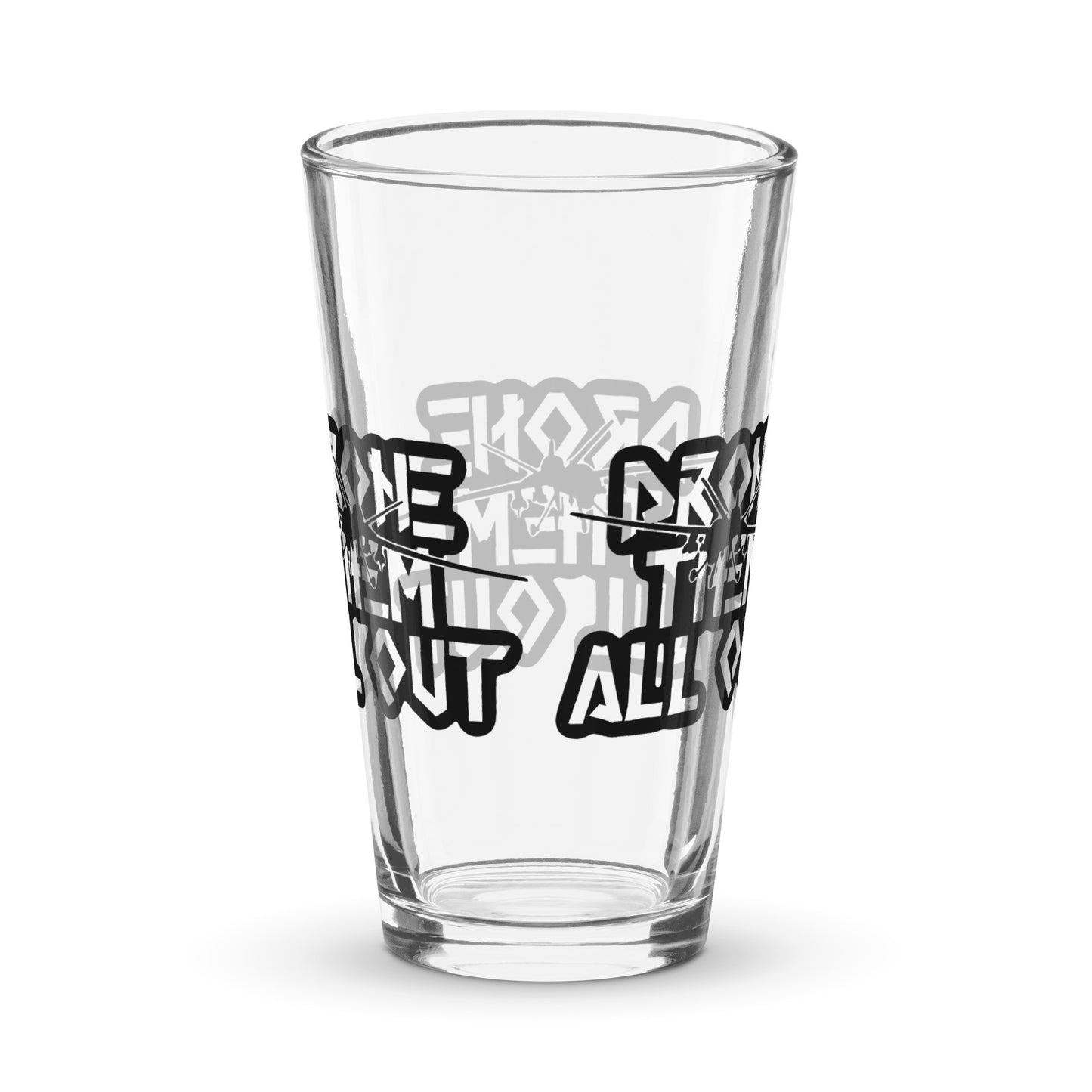 Drone Them Out- Reaper Shaker pint glass