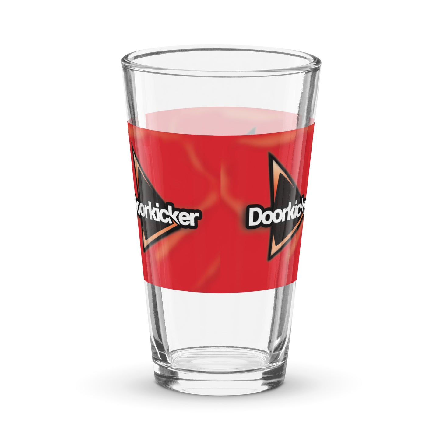 Doorkicker Shaker pint glass