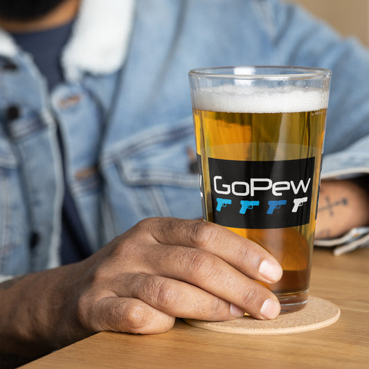 Be A Pew Hero Shaker pint glass
