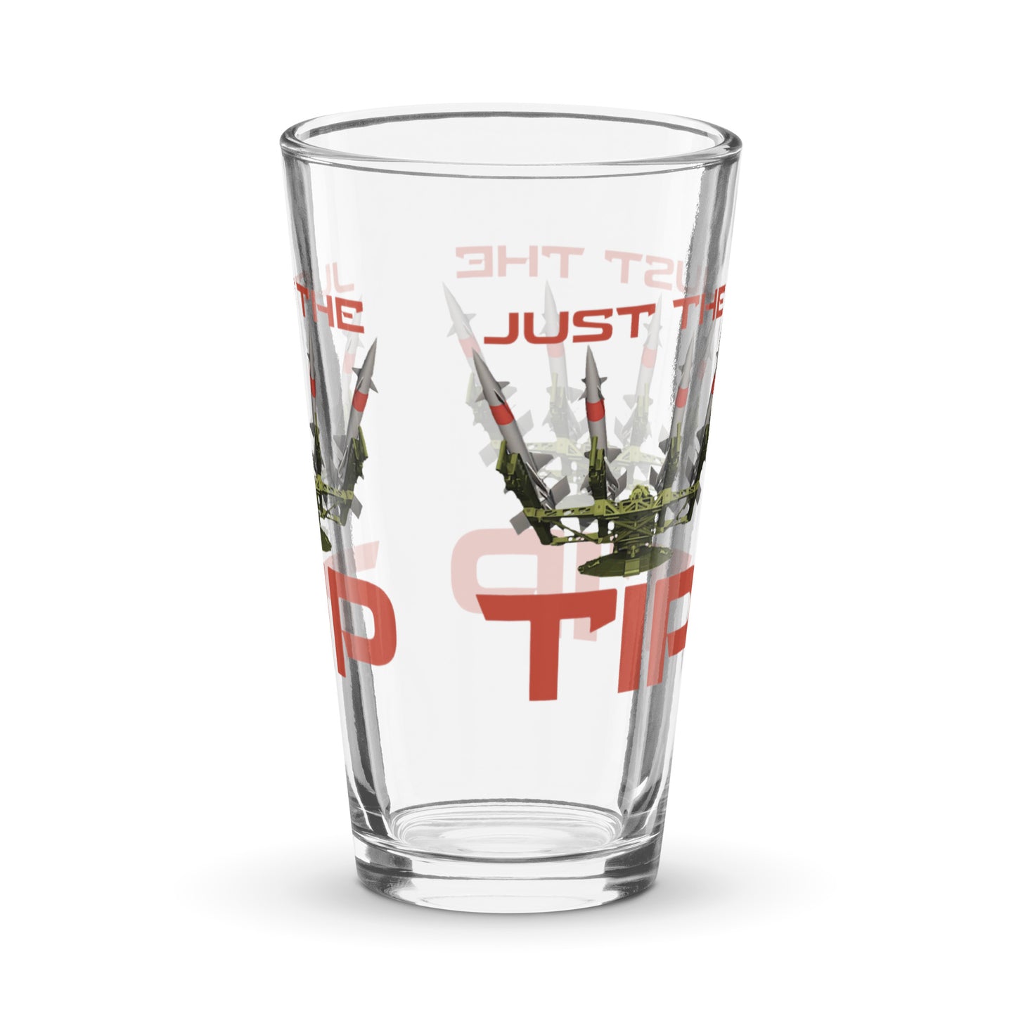 Just The Tip Shaker pint glass