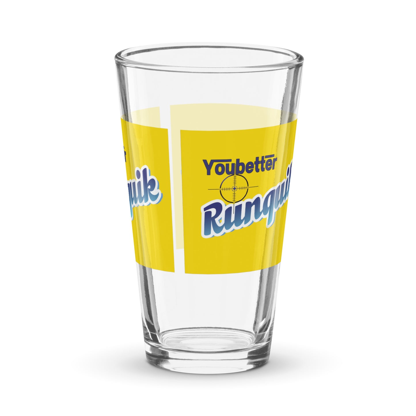 YouBetter RunQuick-Nestle Parody Shaker pint glass