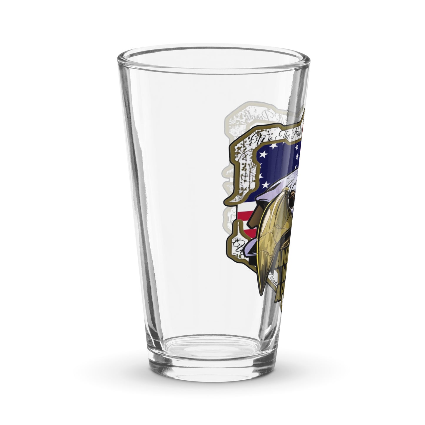 American Whigs Apparel Logo Shaker pint glass