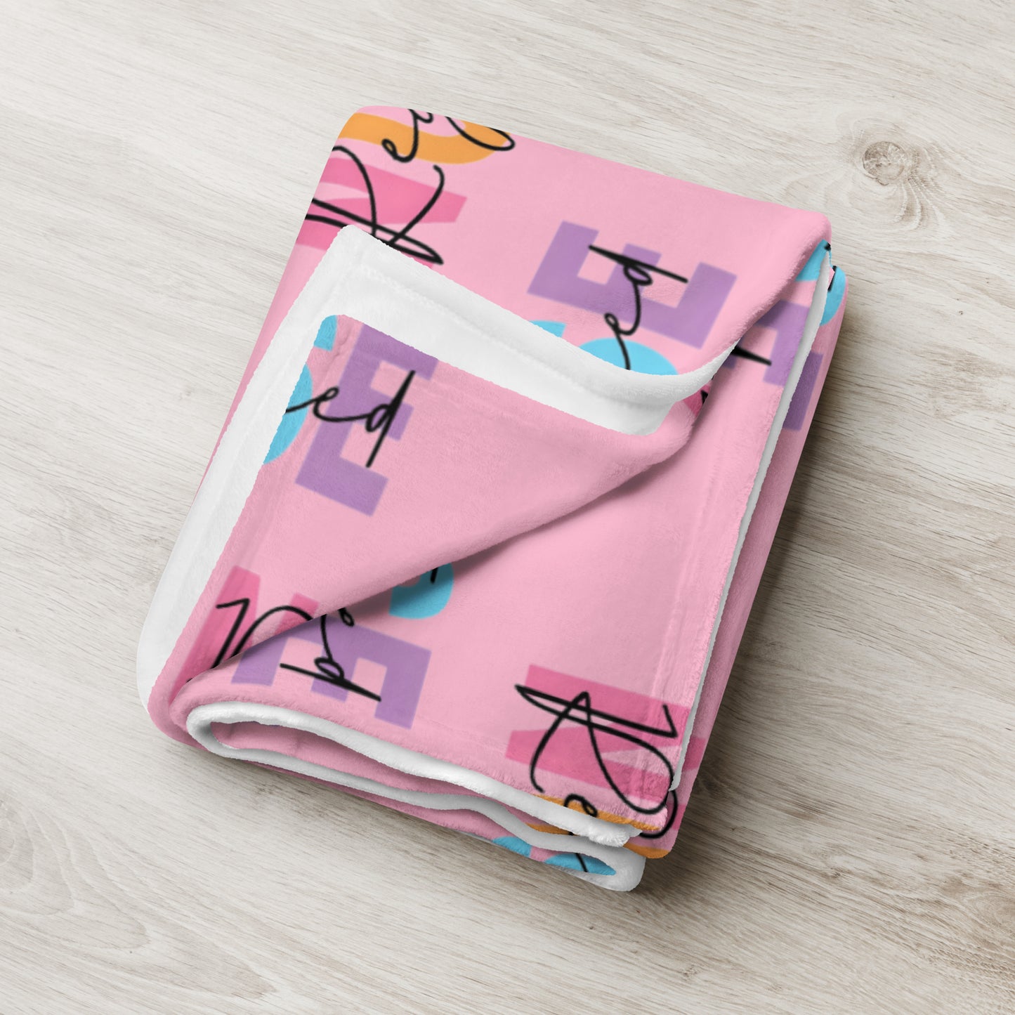 RN- Party Letters Throw Blanket