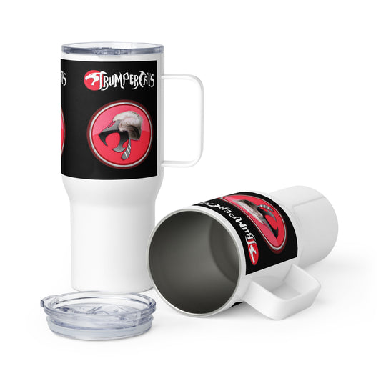 Trumpercats Go-Thundercats Parody Travel mug with a handle