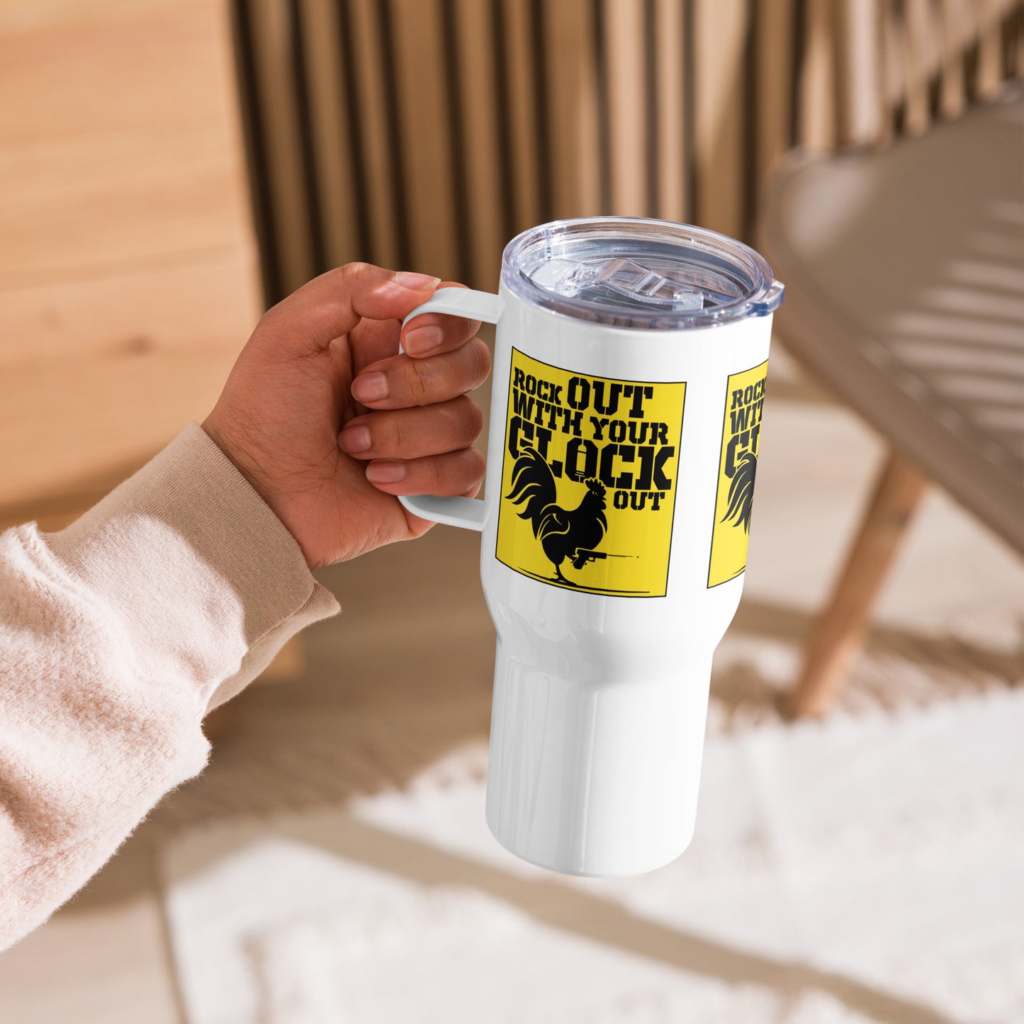 Rock Put With Your…Travel mug with a handle