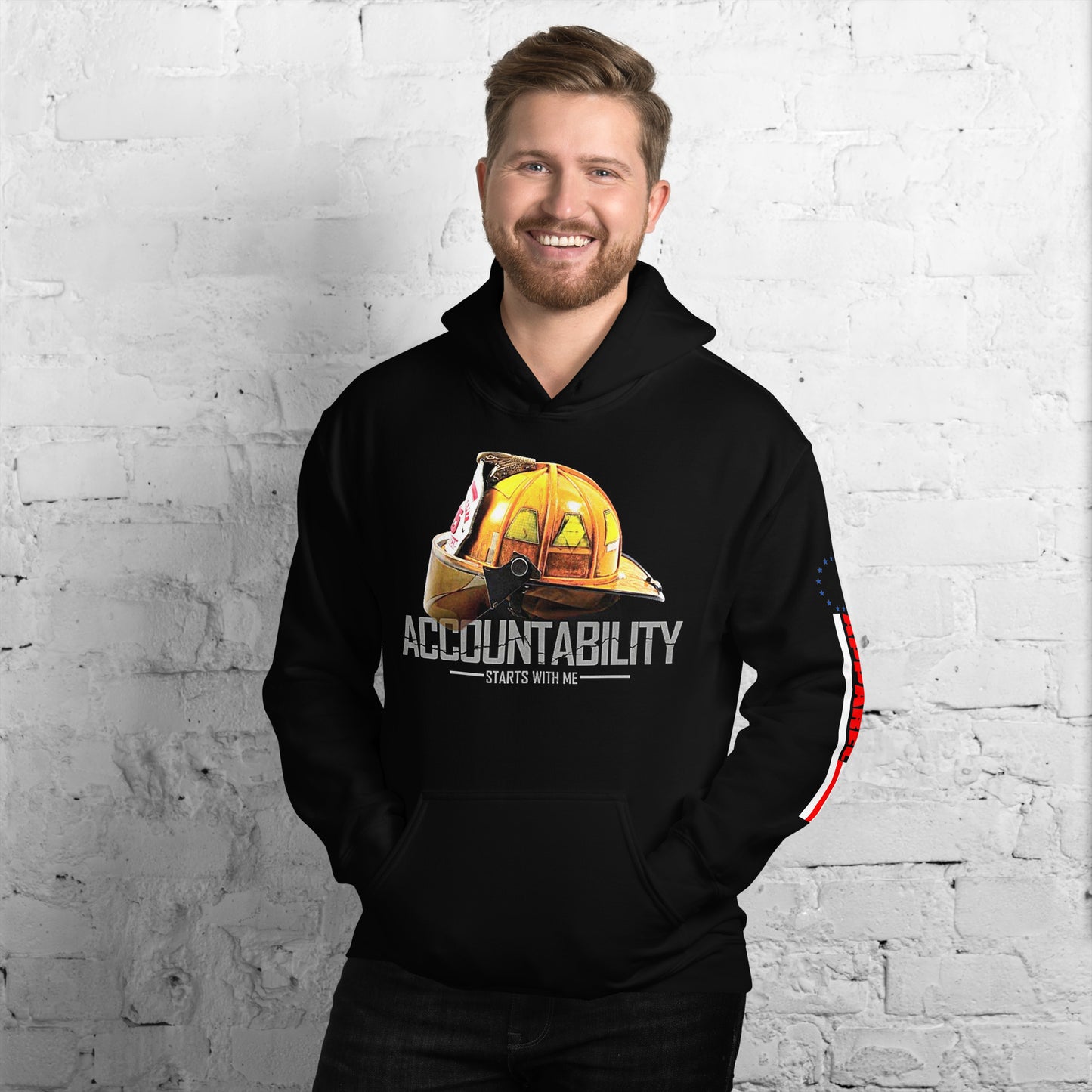 Firefighter- Accountability Starts With Me Unisex Hoodie