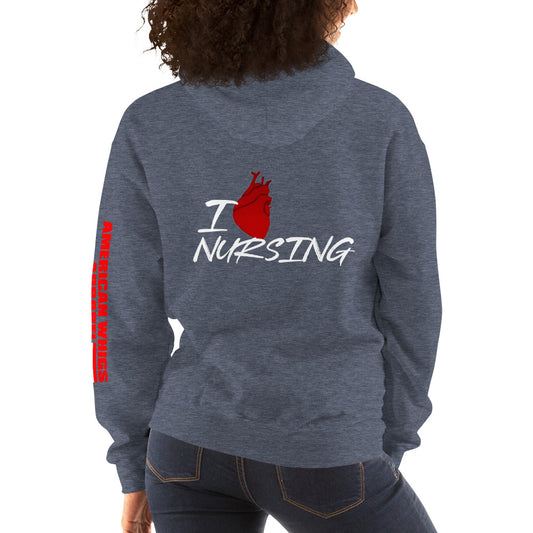 I Love Nursing Unisex Hoodie