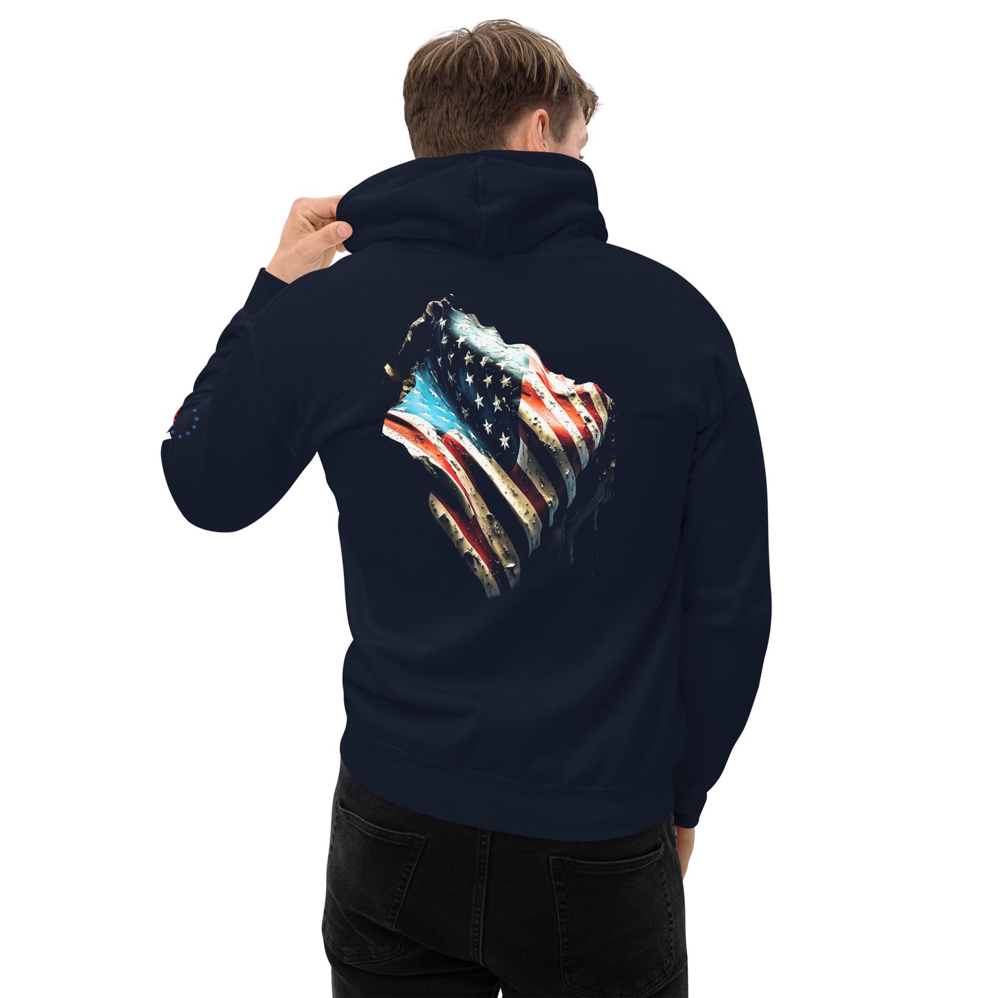 Painted Old-Glory Unisex Hoodie