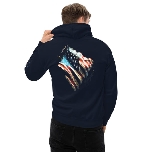 Painted Old-Glory Unisex Hoodie