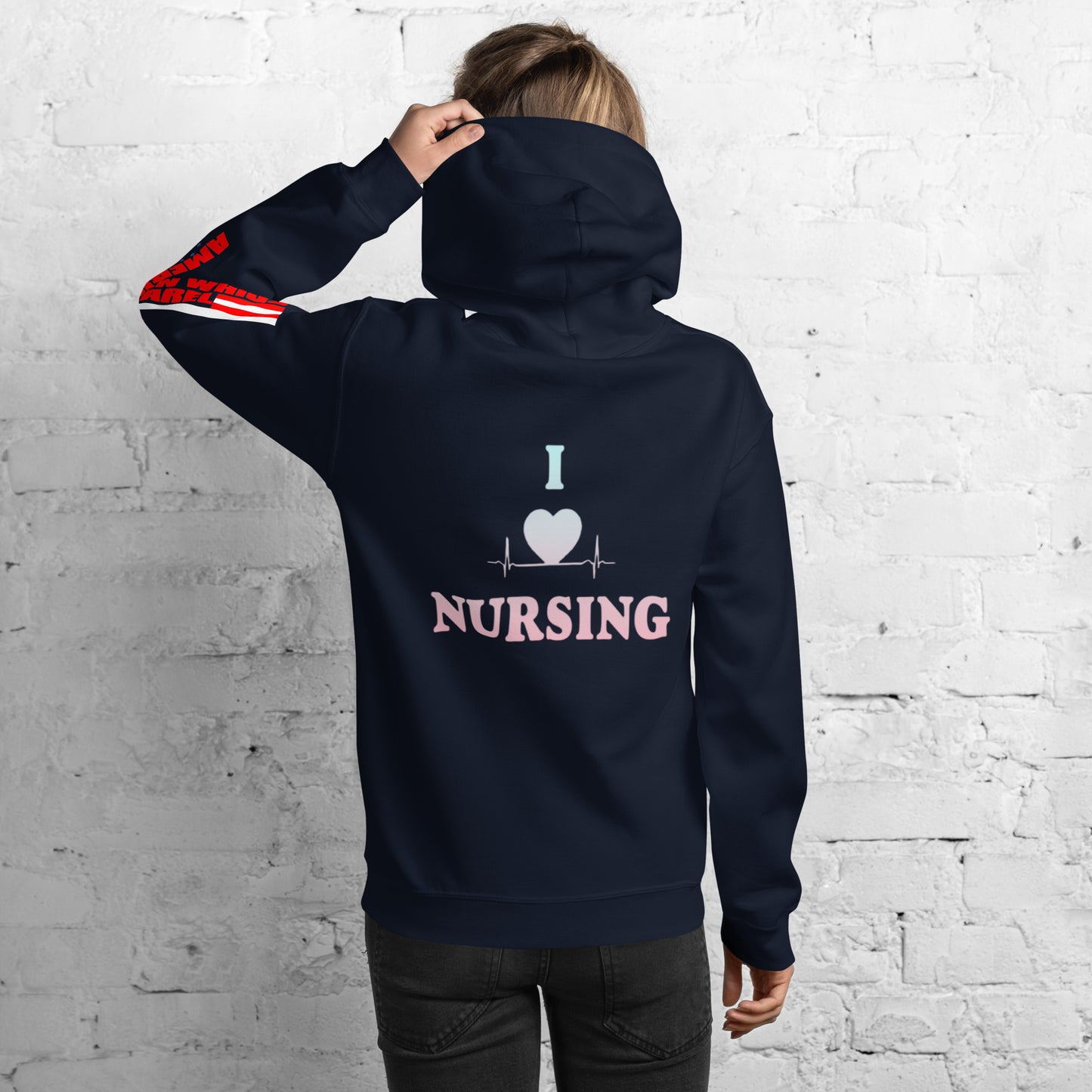 I Love Nursing Unisex Hoodie
