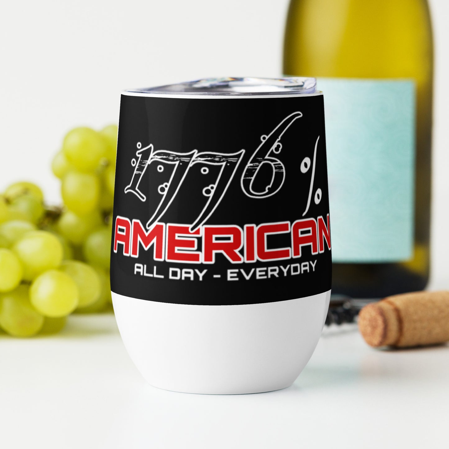 1776% American Wine tumbler