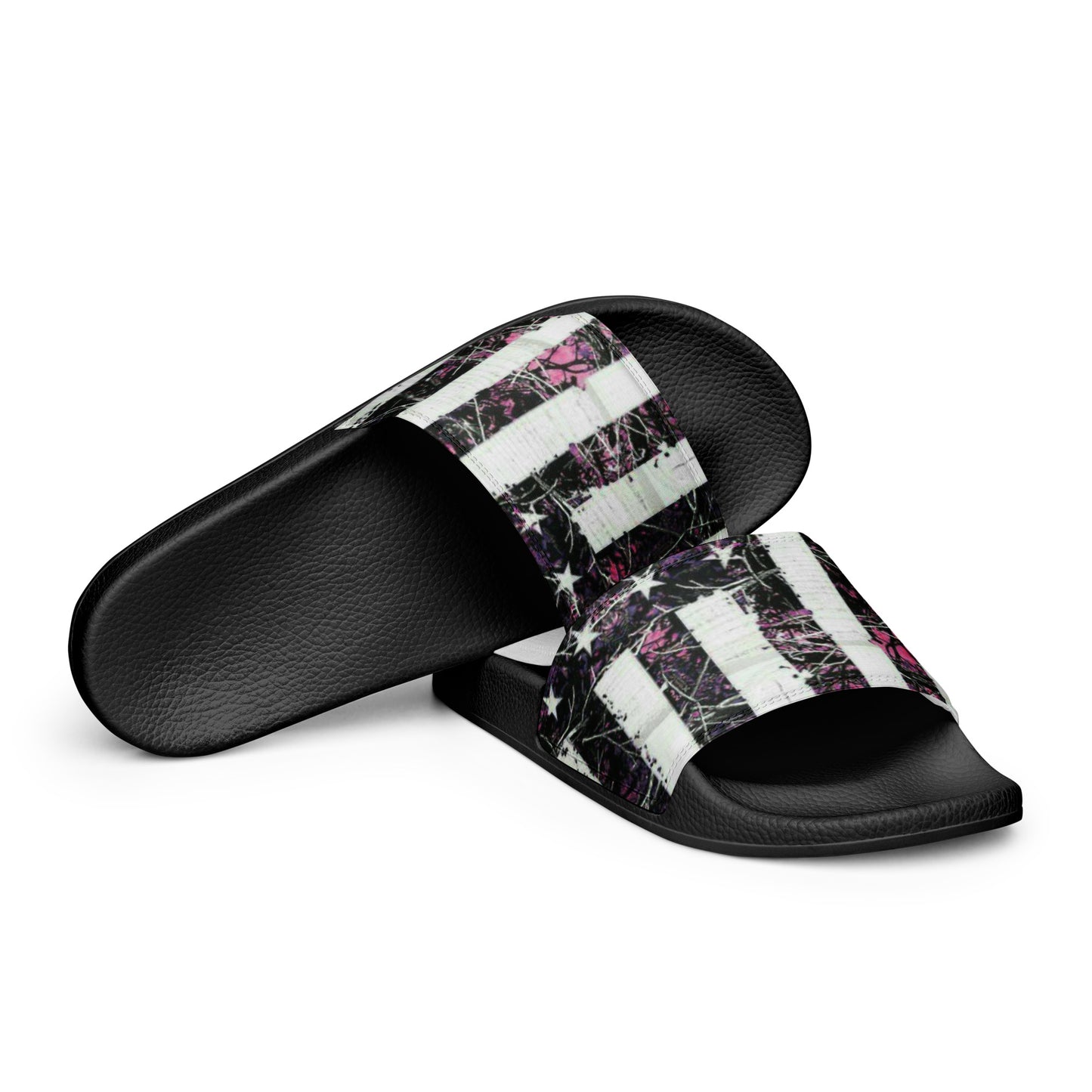 Pink Flag Women's slides