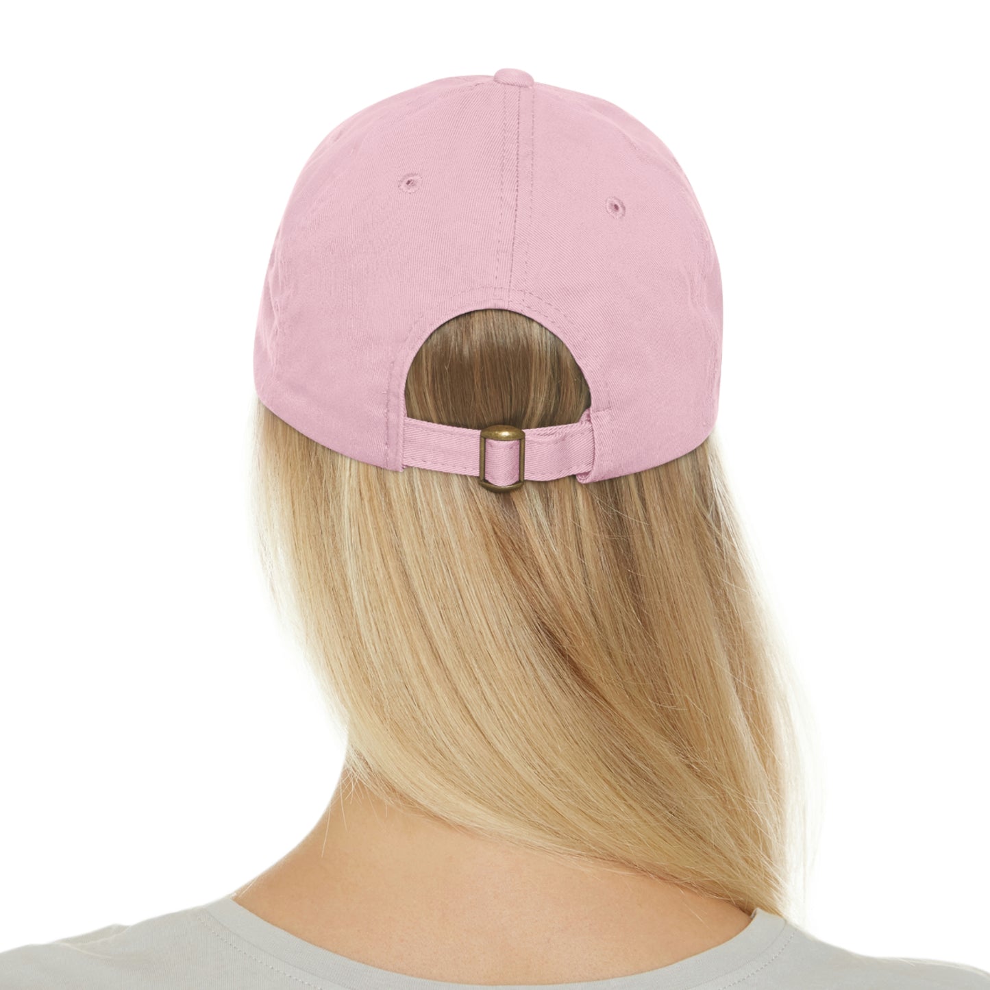 Mounted Pew Dad Hat with Leather Patch