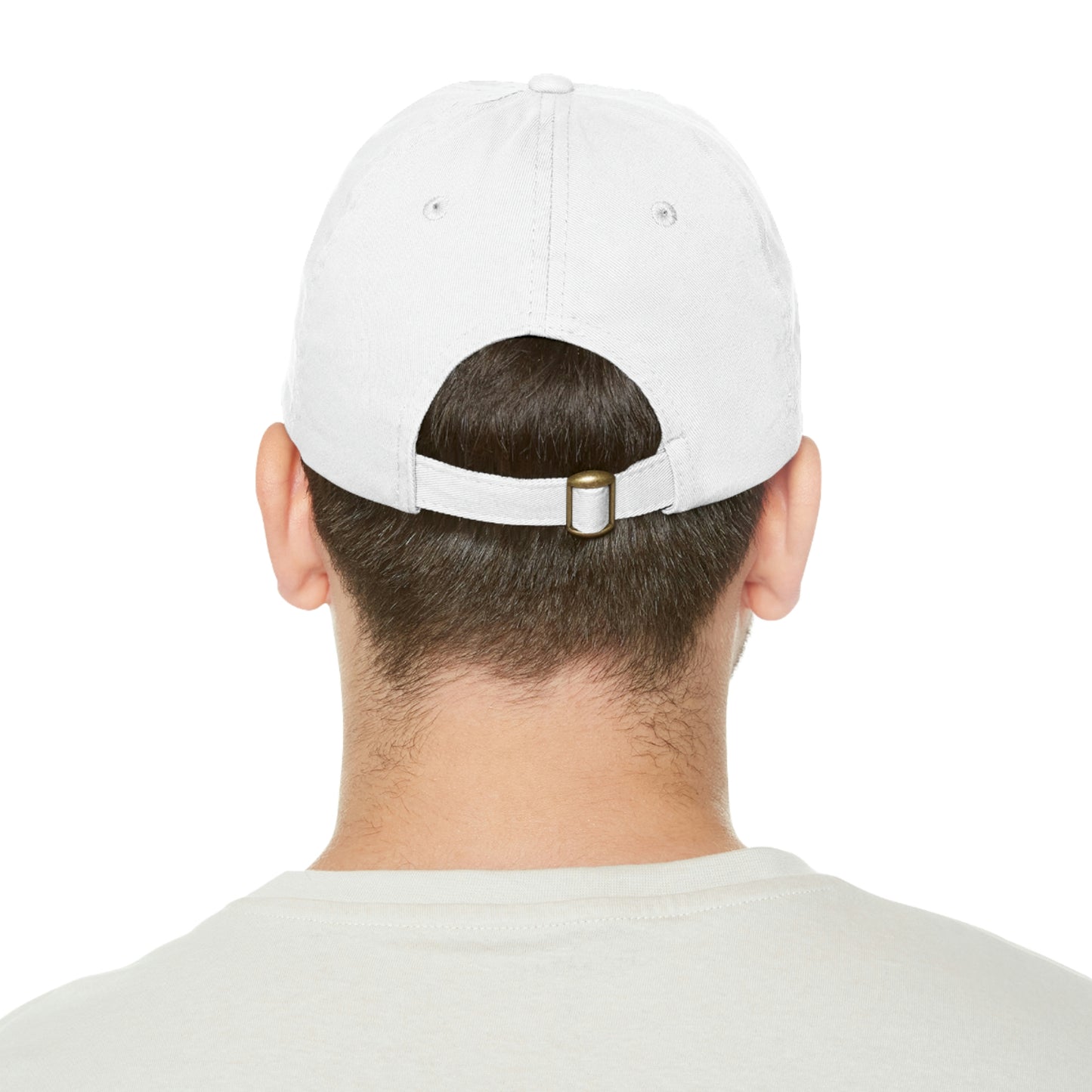 Mounted Pew Dad Hat with Leather Patch