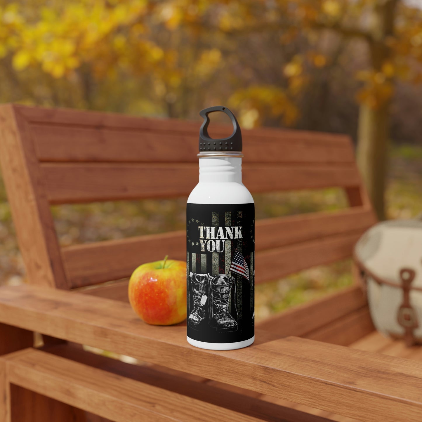 Thank You Veterans Stainless Steel Water Bottle