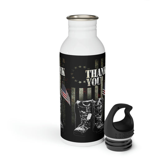 Thank You Veterans Stainless Steel Water Bottle