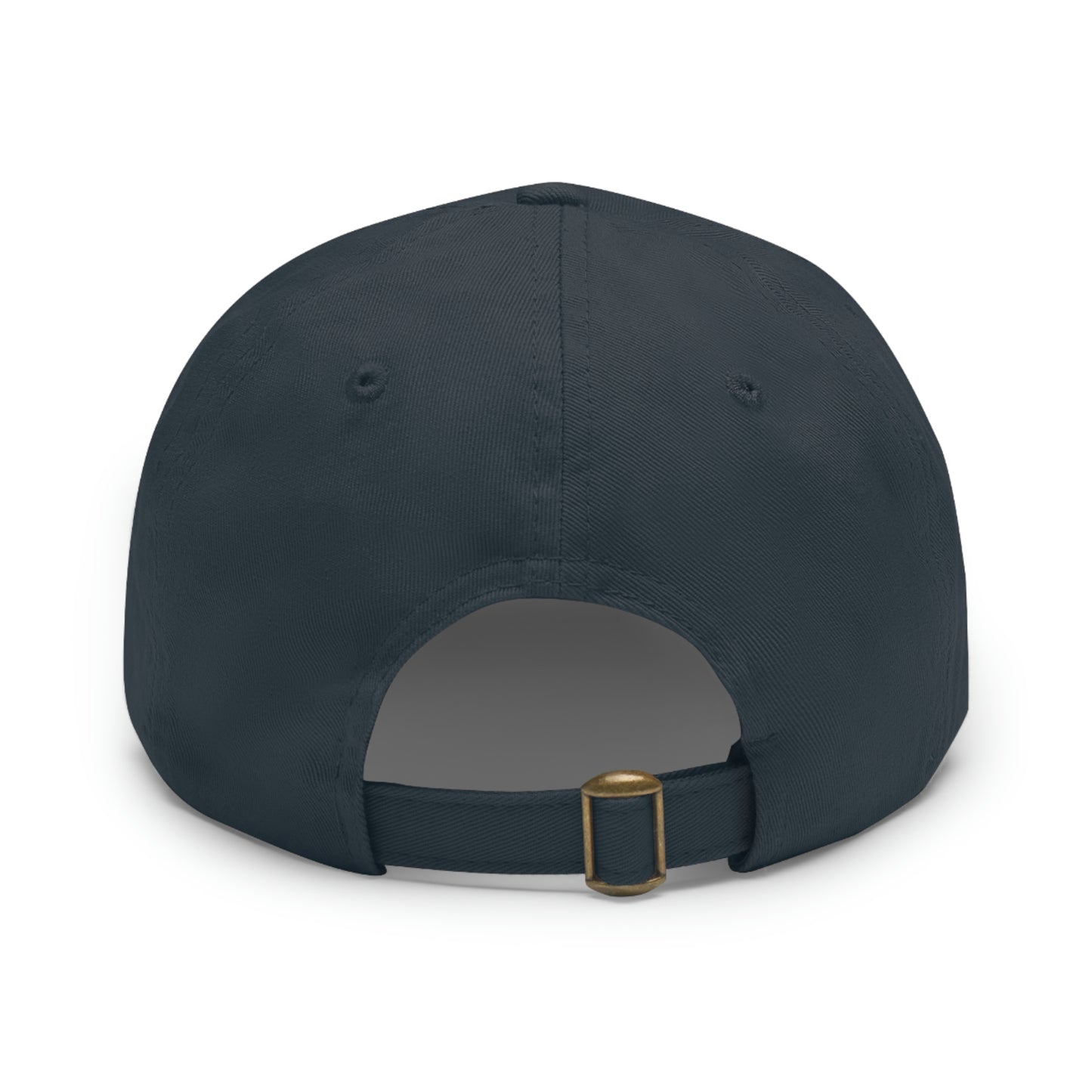 Mounted Pew Dad Hat with Leather Patch