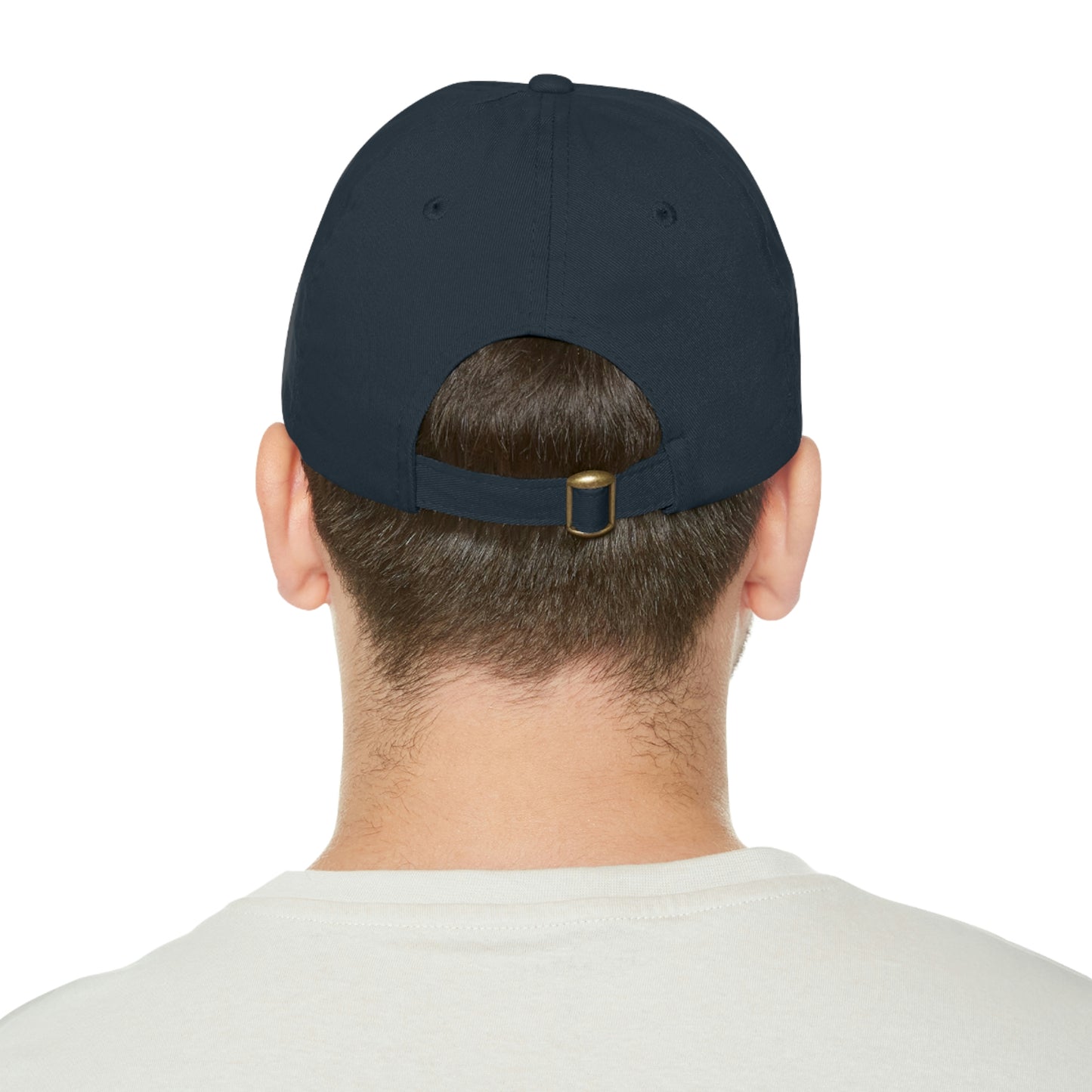 Mounted Pew Dad Hat with Leather Patch