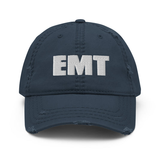 EMT Distressed Dad Hat