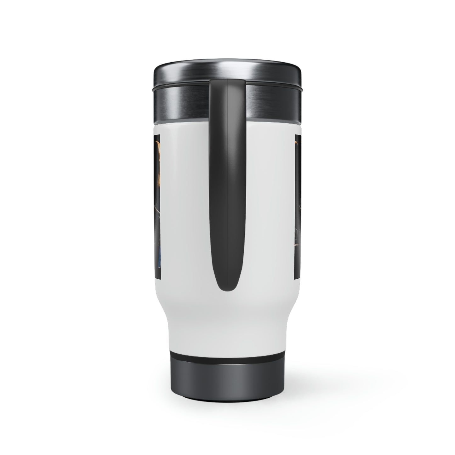 M-60 The Pig Stainless Steel Travel Mug with Handle, 14oz