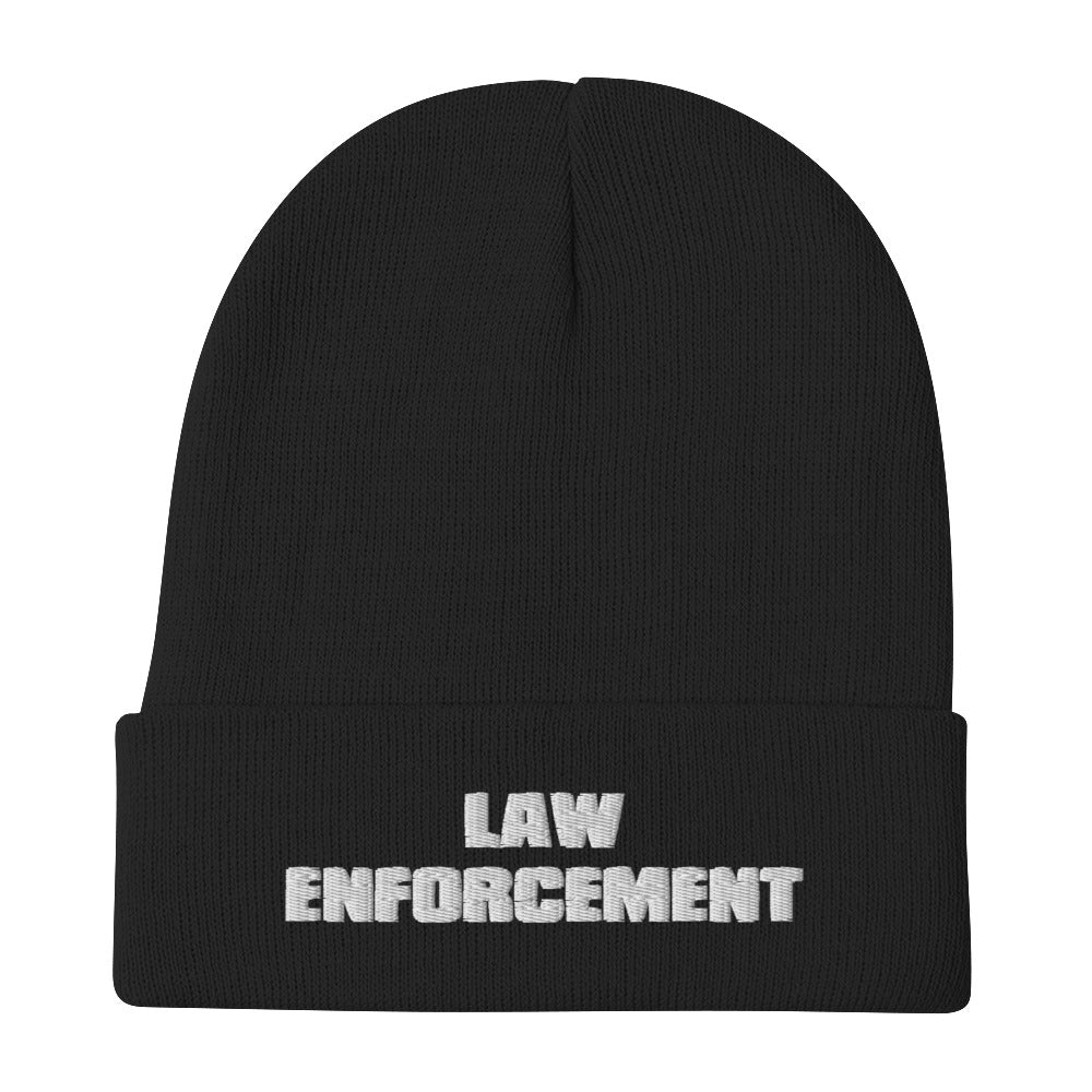 LAW ENFORCEMENT Embroidered Beanie