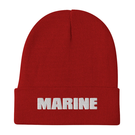 MARINE Embroidered Beanie