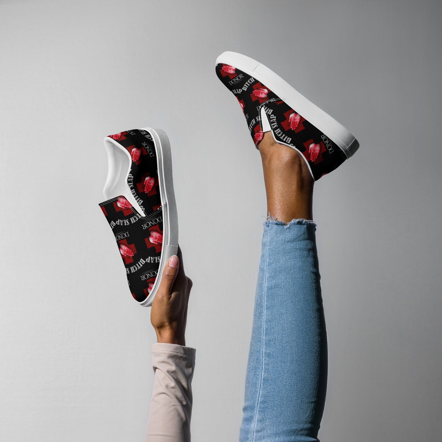 B Slap Donor Women’s slip-on canvas shoes